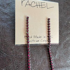 Rachel Crystals Long Earrings